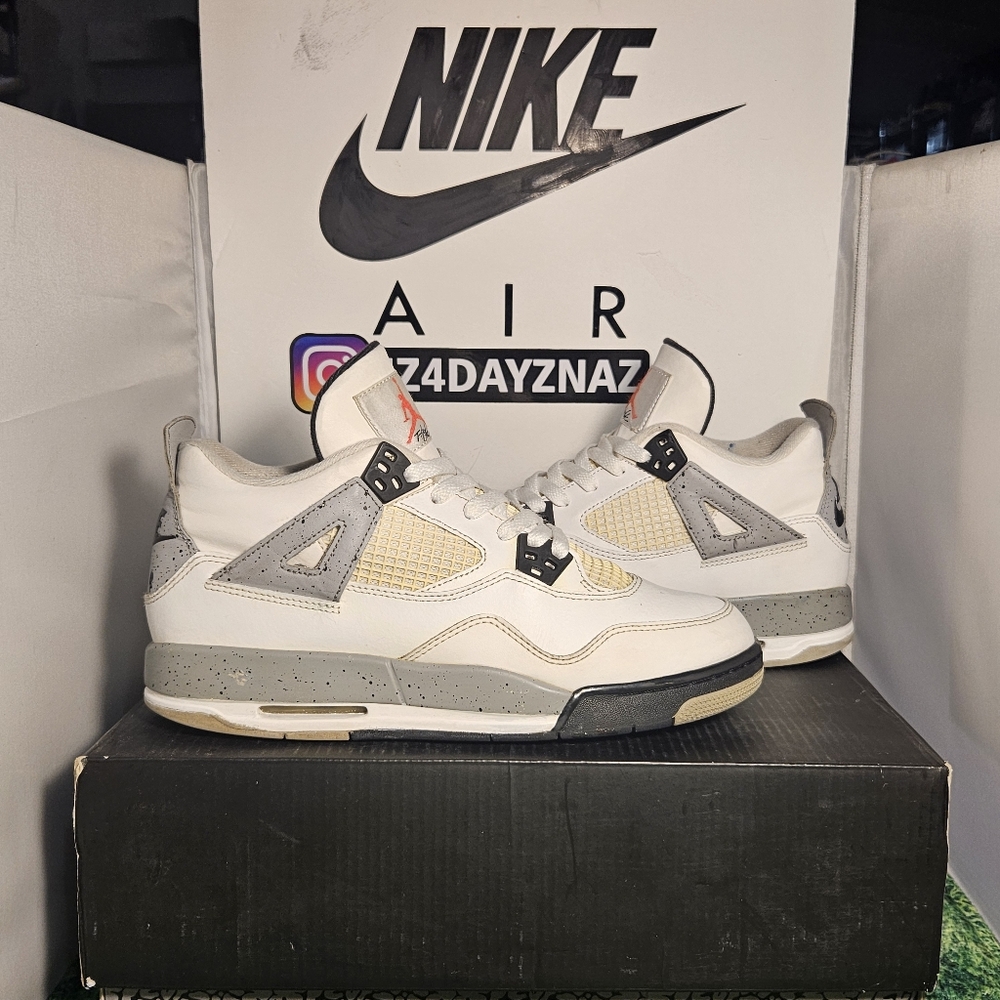 Nike Air Jordan 4 Retro ‘White Cement 2016 Size 7Y (8.5 Wmn) No Box. . THEY ARE